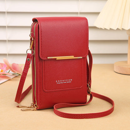Simple And Elegant Women's Touchscreen Crossbody Phone Wallet