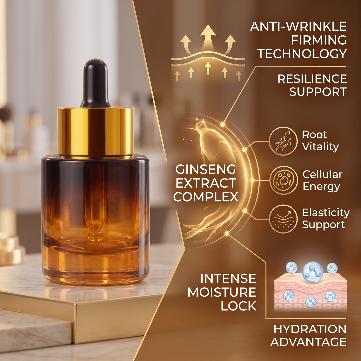 Ginseng Firming Facial Essence Oil